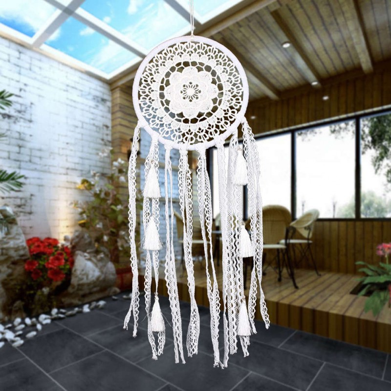 Plum Blossom Dream Catcher Feather Bead Hanging Decor Ornament