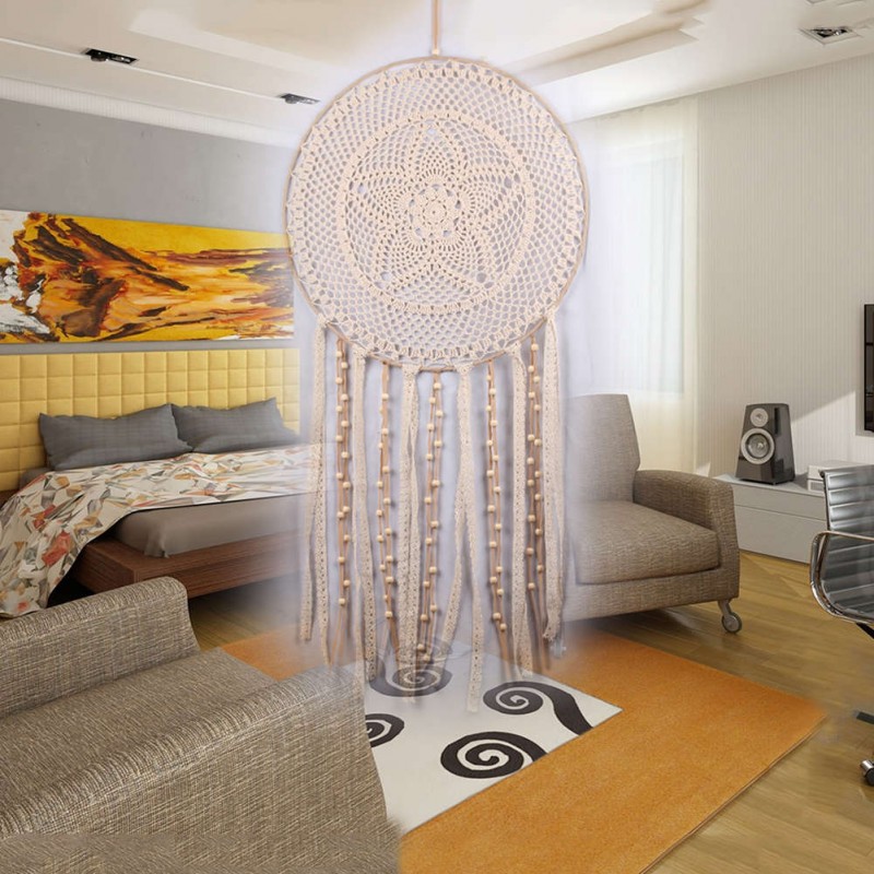 Tassel Lace Dream Catcher Wall Hanging Home Car Decor Craft