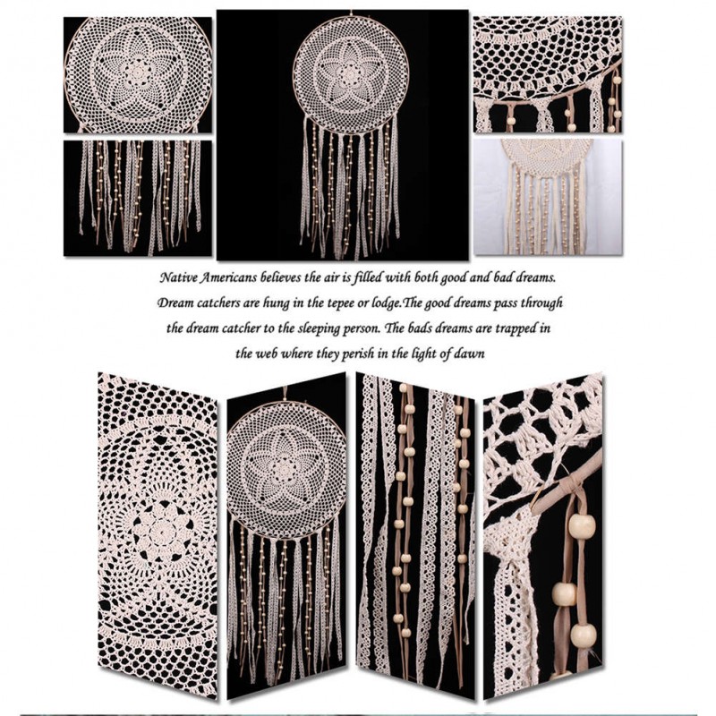 Tassel Lace Dream Catcher Wall Hanging Home Car Decor Craft