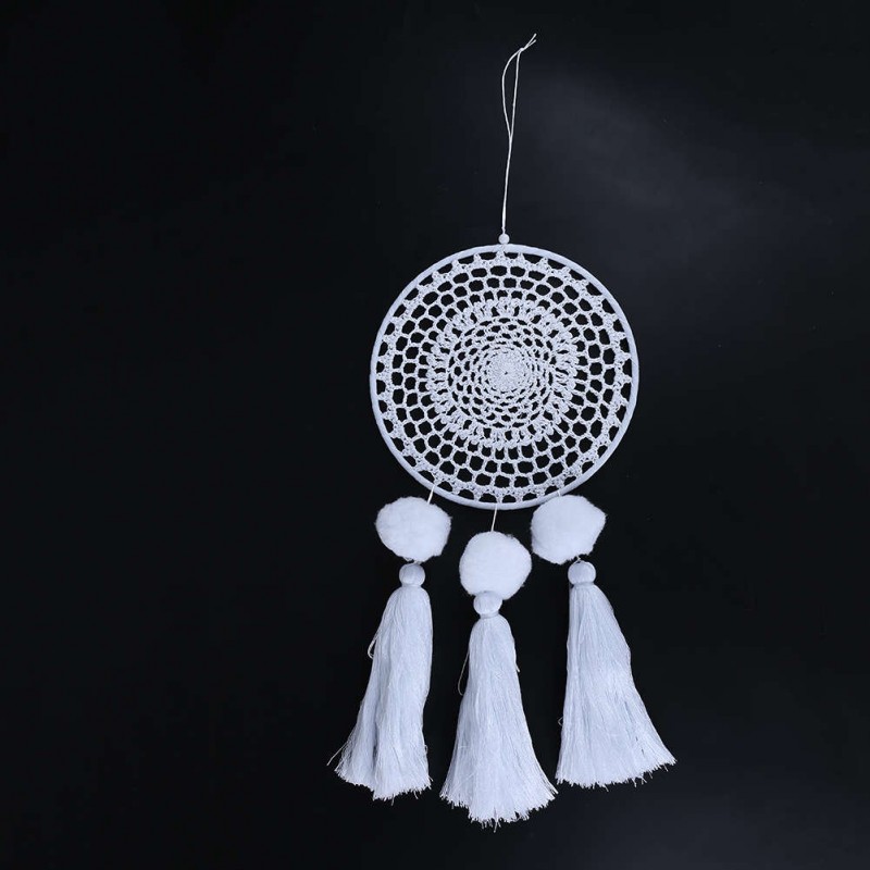 Fringed Lace Flower Dream Catcher Home Car Wall Hanging Decoration Craft