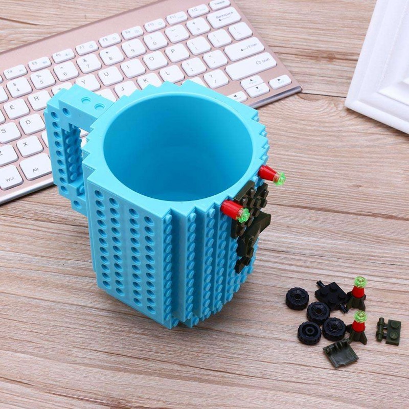 Removable Build-on Building Blocks Coffee Cup DIY Block Puzzle Mug Gift