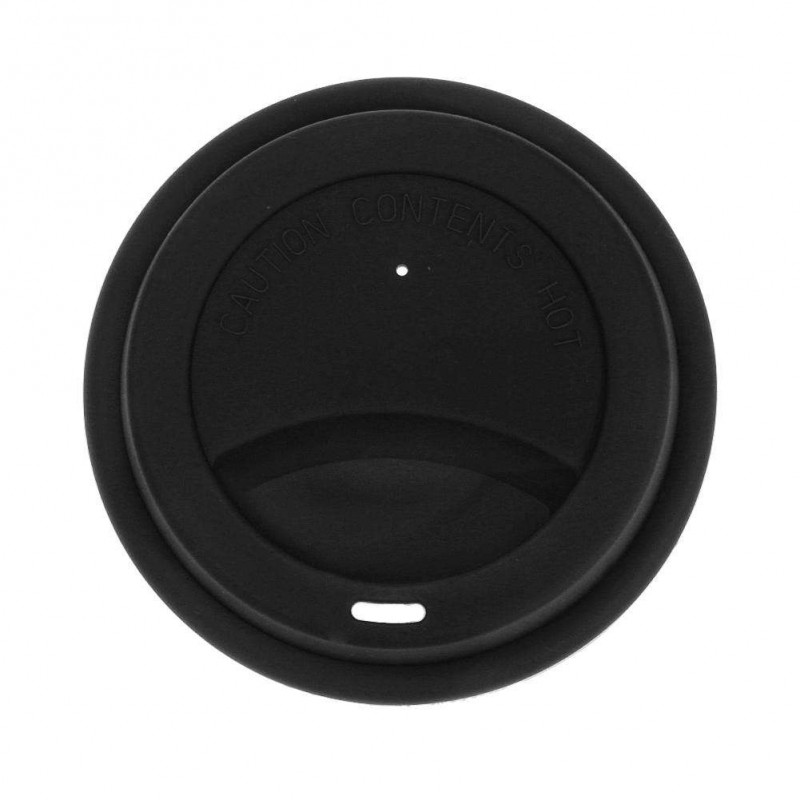 Silicone Insulation Anti-Dust Cup Cover Tea Coffee Sealing Lid Cap(Black)