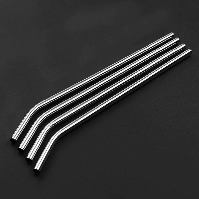 Reusable Drinking Straws Cleaner Brush Set Metal Straws