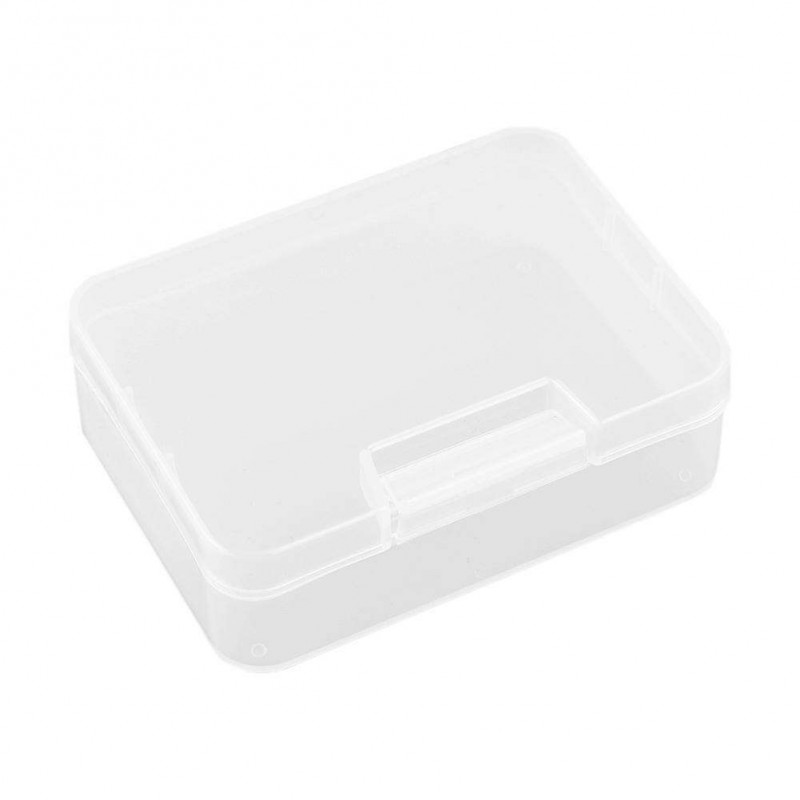 Transparent Plastic Storage Box Square Jewelry Parts Packing Cover Boxes