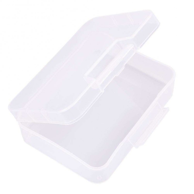 Transparent Plastic Storage Box Square Jewelry Parts Packing Cover Boxes