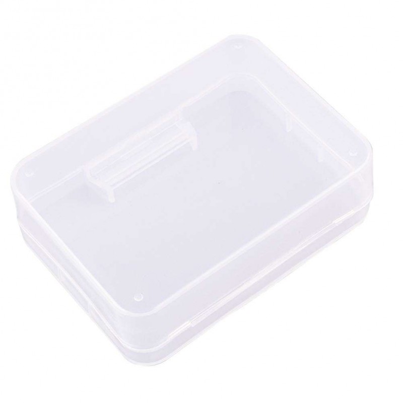 Transparent Plastic Storage Box Square Jewelry Parts Packing Cover Boxes