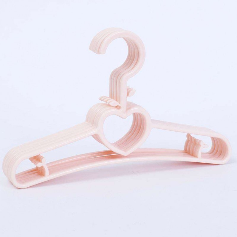 10pcs Plastic Clothes Hanger Children Clothing Racks Laundry Drying Holder