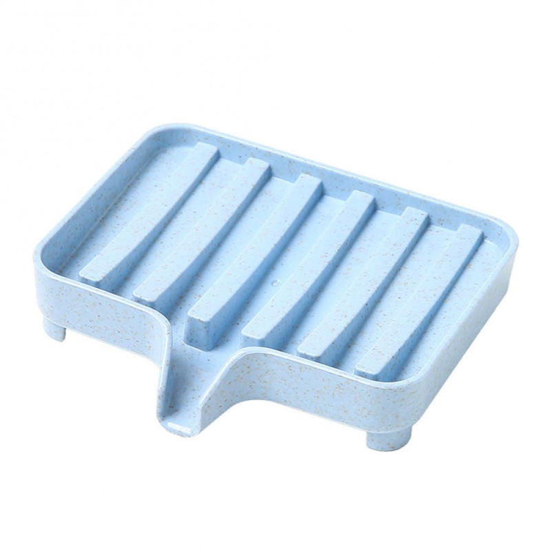 Wheat Straw Drain Soap Box Soap Dishes Storage Holder Soapbox Tray