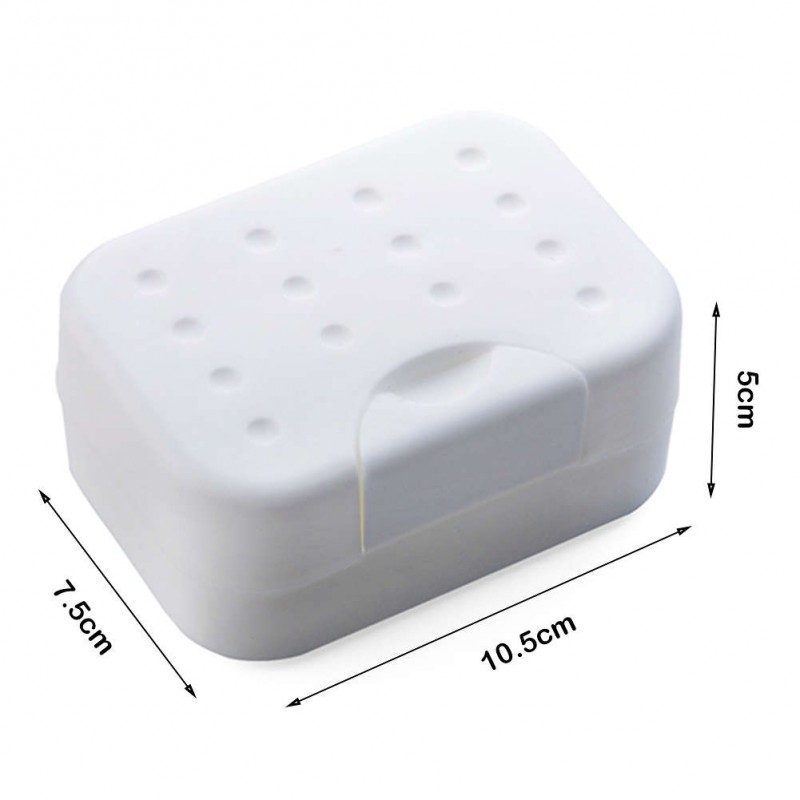 Travel Portable Soapbox Shower Dish Case Waterproof Buckle Soap Rack