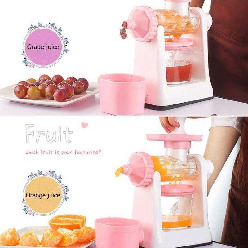 Kitchen Manual Hand Crank Juicer Orange Lemon Squeezer Fruit Extractor