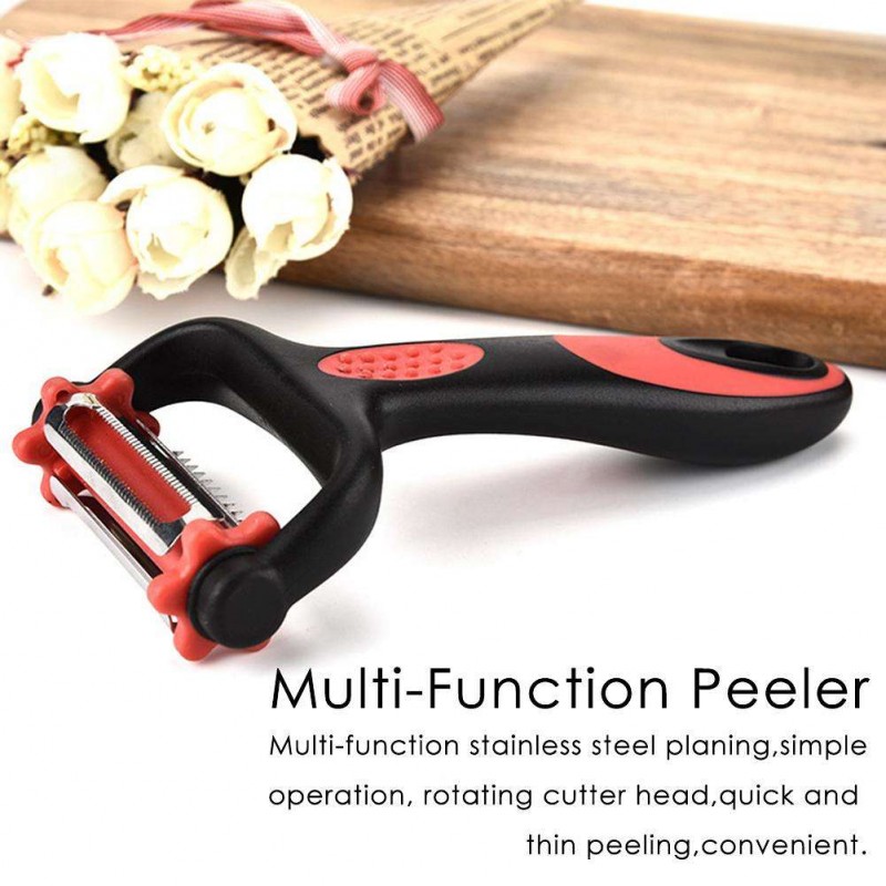 Potato Peeler 3 in 1 Paring Knife Rotary Vegetable Fruit Cutter Slicer